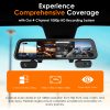 Rexing M4 4 Channel Mirror Dash Cam GPS 1080p Recording-1