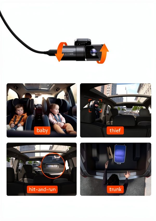 Vantrue N5 Dash Cam 4 Channel Coverage Parking Mode-7