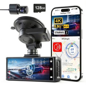 REDTIGER 4K Dash Cam with Night Vision Voice Control WiFi-0