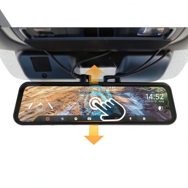 WOLFBOX 3 Channel Dash Cam STARVIS 2 4K WiFi Voice Control-3