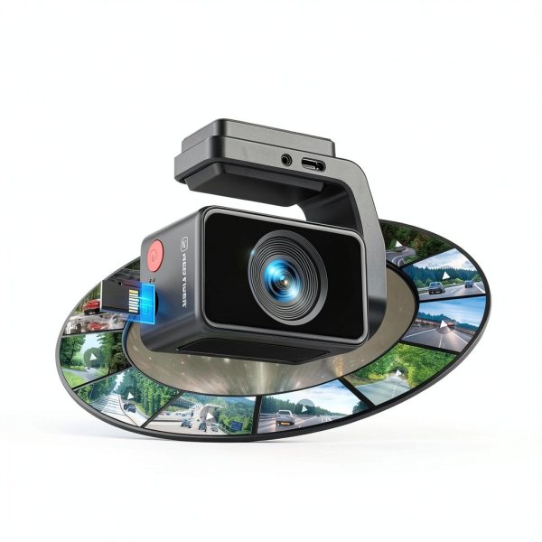REDTIGER A4 4K Dash Cam WiFi GPS Touch Screen Voice Control-5