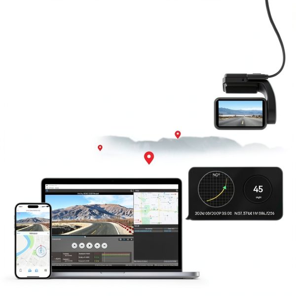 REDTIGER A4 4K Dash Cam WiFi GPS Touch Screen Voice Control-4