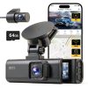 REDTIGER 4K Dash Cam GPS Night Vision 64GB Card-0