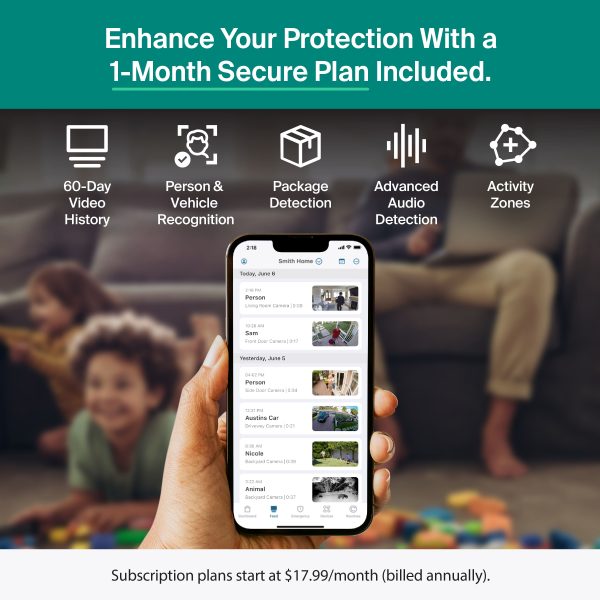 Arlo Essential Pan Tilt Outdoor Security Camera 2K Wired-3