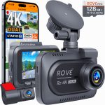 ROVE R2 4K DUAL Dash Cam Front Rear GPS WiFi Night Vision-0