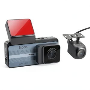 HOCO DV12 Dashcam Front Rear Camera WiFi GPS Loop Recording-0