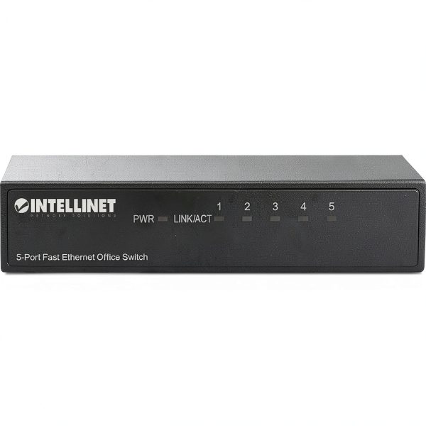 Intellinet 5 Port Fast Ethernet Office Switch Metal Case-1