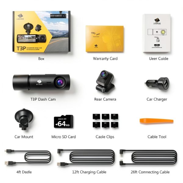Z Edge 3 Channel Dash Cam Touch Screen Night Vision GPS-8