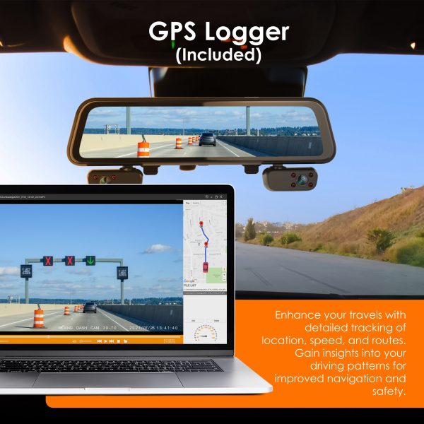 Rexing M4 4 Channel Mirror Dash Cam GPS 1080p Recording-5