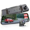 Pyle Dual Dash Cam Rearview Mirror 1080p HD Front Rear-0