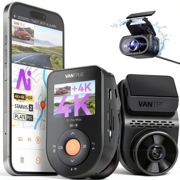 Vantrue S1 Pro Max 4K Dash Cam Dual STARVIS 2 Night Vision-0