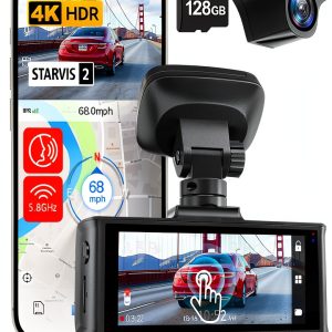 REDTIGER RTF7N 4K Dash Cam Front Rear WiFi GPS Voice Control-0