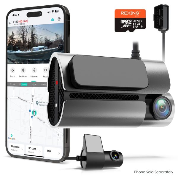Rexing 4G LTE Dash Cam 2 Channel GPS Parking Mode Alerts-0