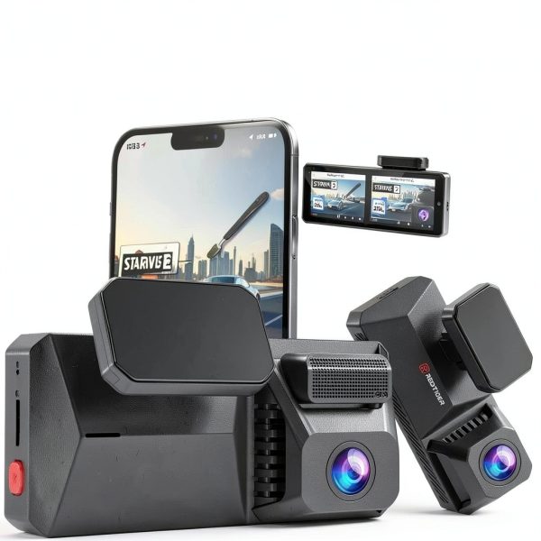 REDTIGER 4K Dual Dash Cam Voice Control 256GB Storage-0