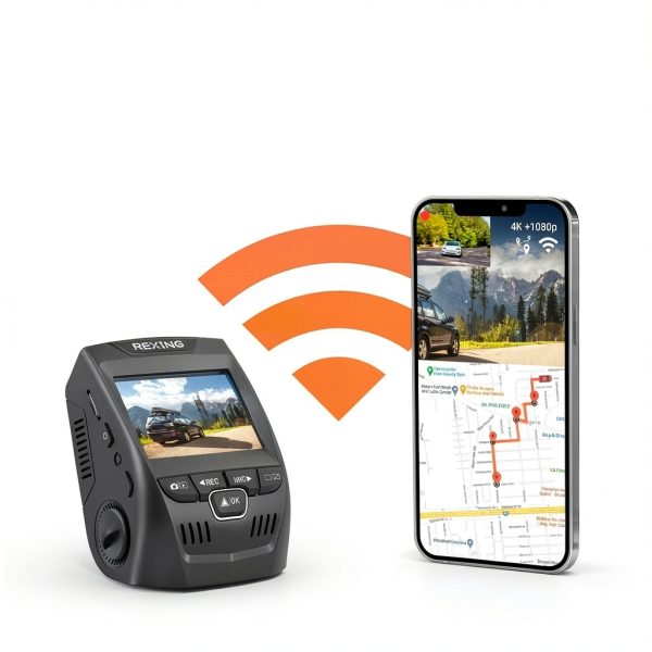 Rexing V1P SE 4K Dual Dash Cam GPS Wi Fi Car-1