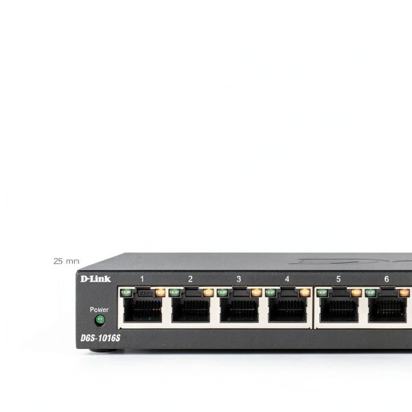 D Link 16 Port Gigabit Unmanaged Switch Plug Play Slim Metal-2