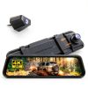 WOLFBOX 4K Mirror Dash Cam 10 Touch Screen Night Vision-0