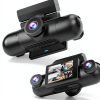 REDTIGER 4 Channel Dash Cam 360 View RTVP40TL Black-1