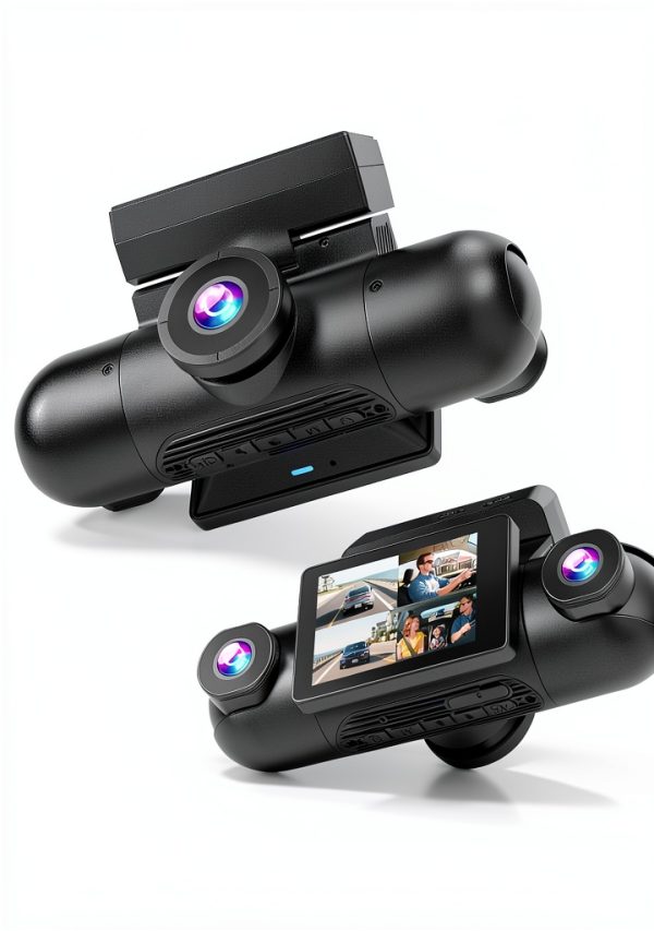 REDTIGER 4 Channel Dash Cam 360 View RTVP40TL Black-1