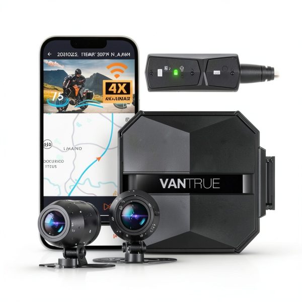 Vantrue F1 Motorcycle Dash Cam 4K Waterproof GPS Wi Fi-0