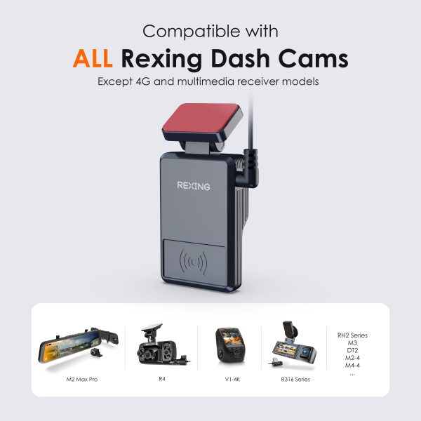 Rexing Hardwire Kit Dash Cam Power 24/7 Parking Monitor-1