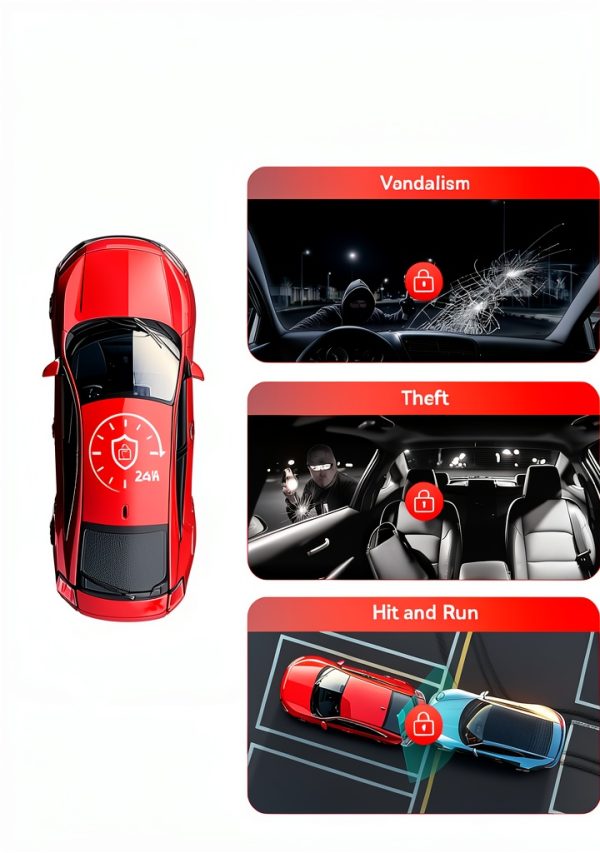 REDTIGER Dash Cam 3 Channel 2.5K Touch Screen Black-6