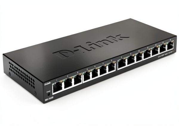 D Link 16 Port Gigabit Unmanaged Switch Plug Play Slim Metal-4