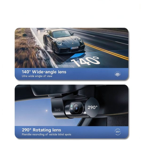 Hoco DV7 Dash Cam Night Vision Wide Angle WiFi App Control-7