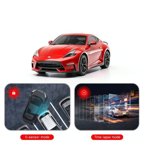 REDTIGER A4 4K Dash Cam WiFi GPS Touch Screen Voice Control-9