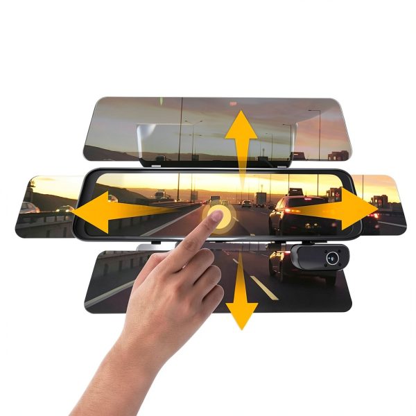 Rexing M3 1080p 3 Channel Mirror Dash Cam GPS Black-6