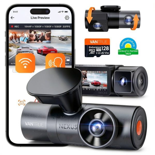 Vantrue N5 Dash Cam 4 Channel Coverage Parking Mode-0