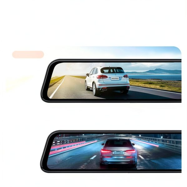 WOLFBOX 4K Mirror Dash Cam GPS WDR Parking Monitor-3