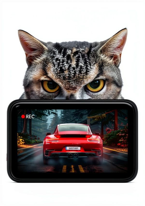 REDTIGER 4K Dash Cam Voice Control GPS WiFi Night Vision-5