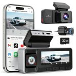 REDTIGER A3 Dash Cam 3 Channel WiFi 24H Parking Mode-0