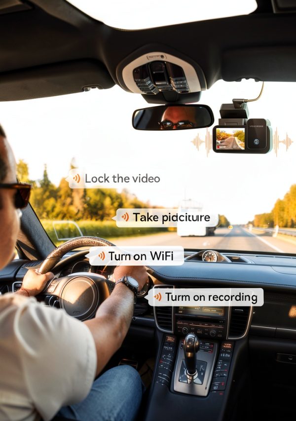 WOLFBOX Dash Cam 4K Night Vision WiFi GPS Touch Screen-6