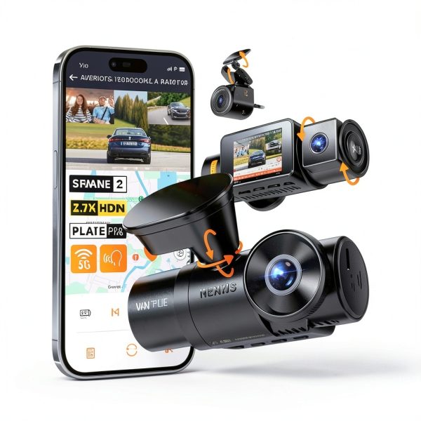 Vantrue N4S Dash Cam 3 Channel 27K GPS 5GHz Wi Fi-0