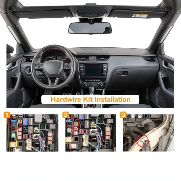 WOLFBOX Hardwire Kit 4A USB C Dash Cam Power Supply-3