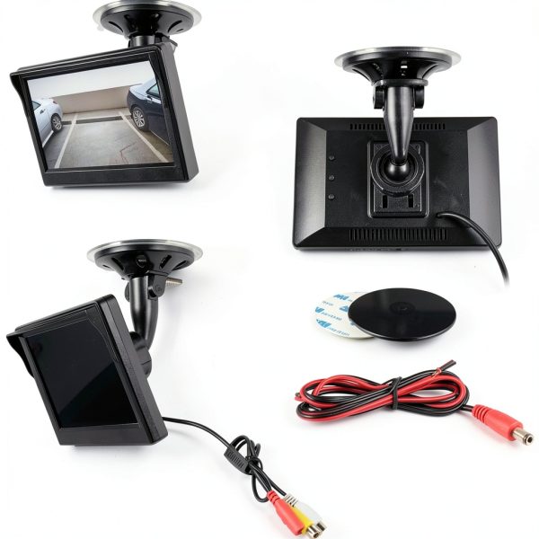 iBEAM 5 Inch Widescreen TFT Monitor with Suction Mount-1