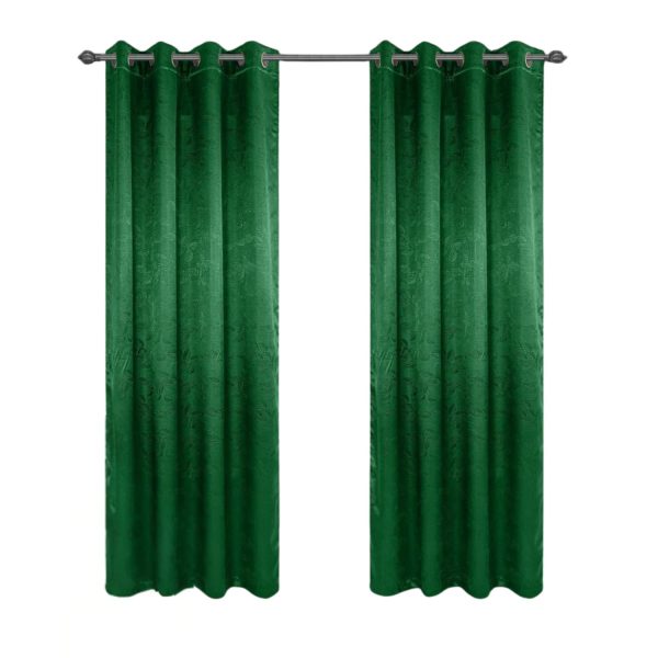 Olivia Gray Arlo Blackout Curtain Hunter Green Polyester-0