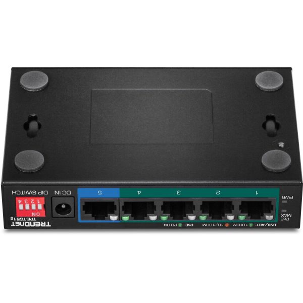 TRENDnet 5 Port Gigabit PoE Switch 60W Budget 200m Range-3