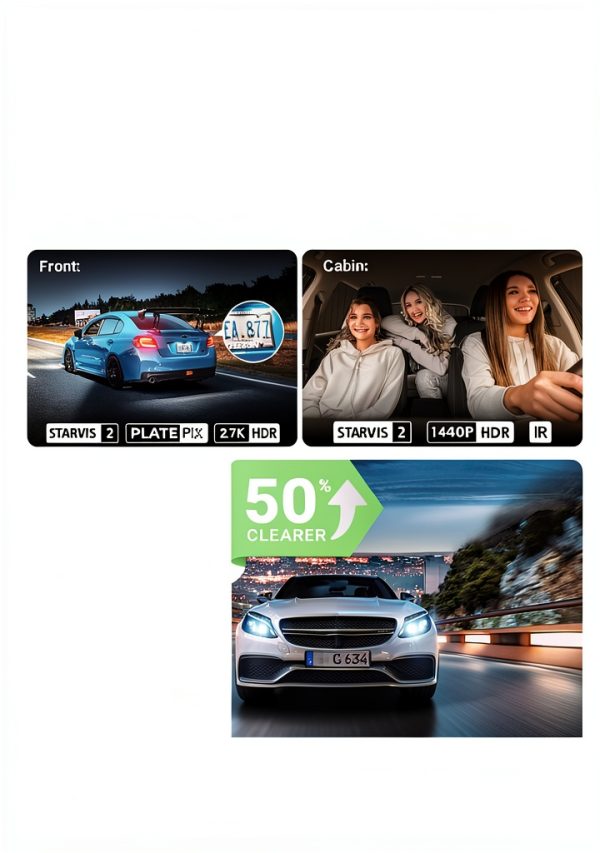 Vantrue N4S Dash Cam 3 Channel 27K GPS 5GHz Wi Fi-3