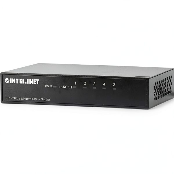 Intellinet 5 Port Fast Ethernet Office Switch Metal Case-0
