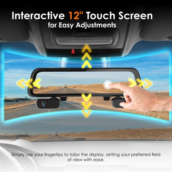 Rexing M4 4 Channel Mirror Dash Cam GPS 1080p Recording-2