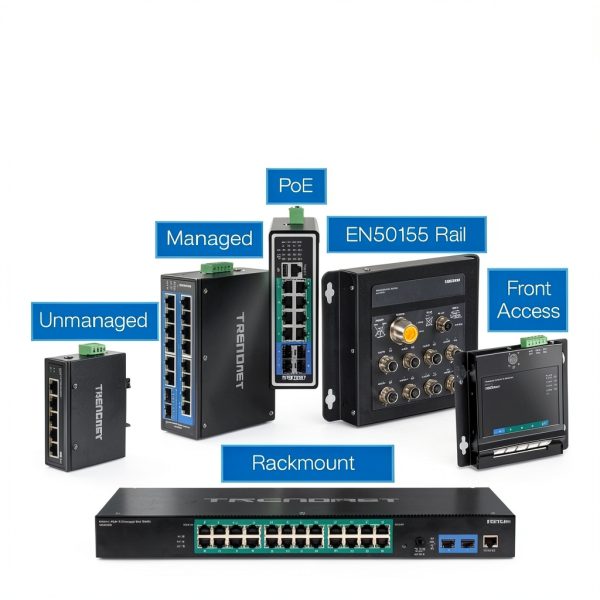 TRENDnet Industrial Gigabit L2 Managed DIN Rail Switch-5