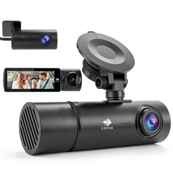Z Edge 3 Channel Dash Cam Touch Screen Night Vision GPS-0