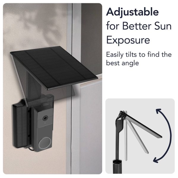 Wasserstein Solar Charger Universal Doorbell Camera Power-8