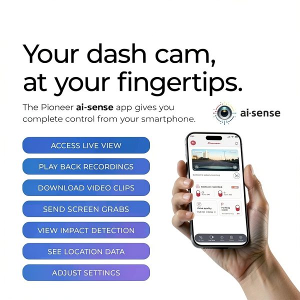 Pioneer Dash Camera 1.5K Resolution 120 Wide Angle View-11
