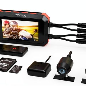 Rexing Motorcycle Dash Cam 1080p Wi Fi GPS Handlebar Mount-0