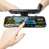 Pyle Dual Dash Cam Rearview Mirror 1080p HD Front Rear-2