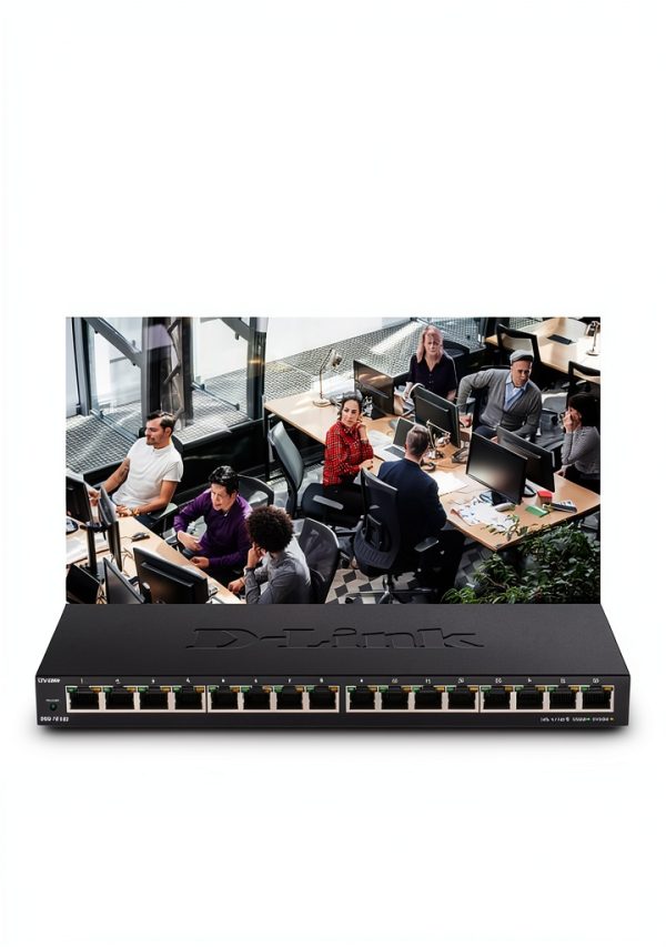 D Link 16 Port Gigabit Unmanaged Switch Plug Play Slim Metal-6